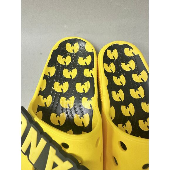 Crocs Classic Wu-Tang Slide Sandals in Yellow/Black Mens Size 5 Womens 7 - Picture 5 of 14